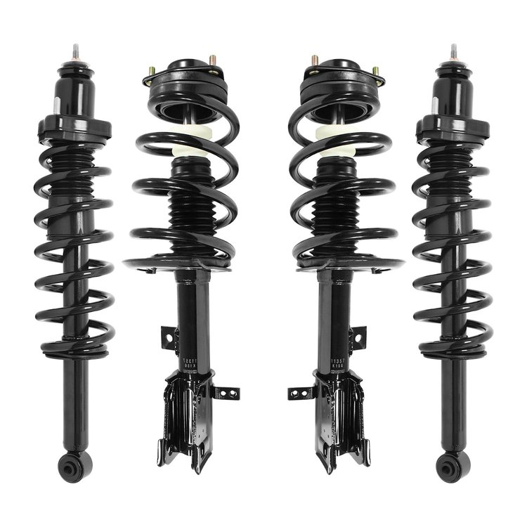 4-11357-15550-001 Front & Rear Suspension Strut & Coil Spring Assembly Kit Fits Select Dodge Journey [Front & Rear]