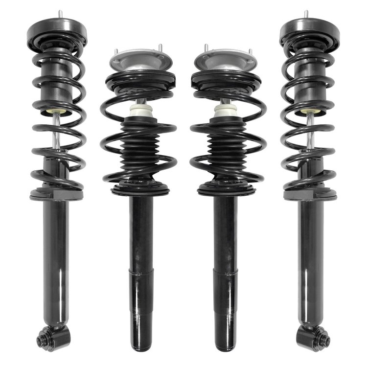4-11390-15950-001 Front & Rear Suspension Strut & Coil Spring Assembly Kit Fits Select BMW 525i, BMW 528i, BMW 530i [Front & Rea