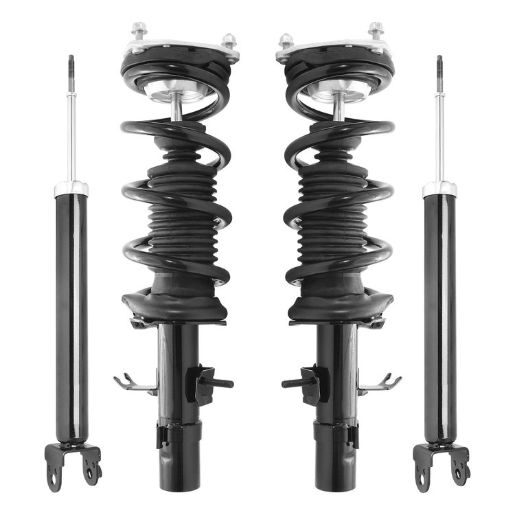 4-11407-255090-001 Front & Rear Suspension Strut & Coil Spring Assembly Fits Select Infiniti G37 [Front & Rear]