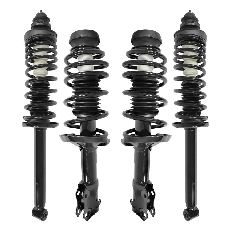 4-11410-15110-001 Front & Rear Suspension Strut & Coil Spring Assembly Kit Fits Select Volkswagen Jetta, Volkswagen Golf [Front 