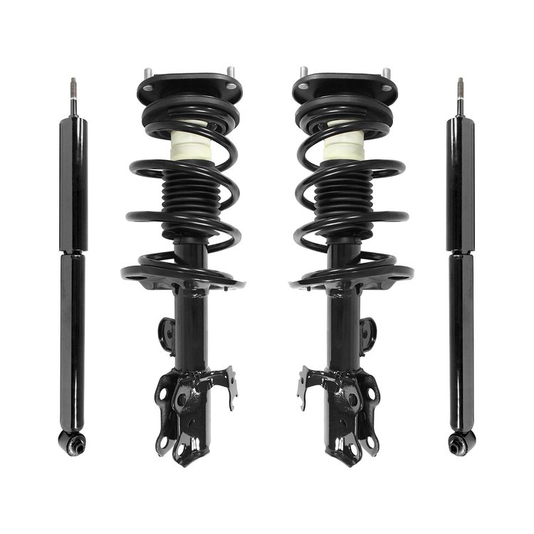 4-11421-259360-001 Front & Rear Suspension Strut & Coil Spring Assembly Fits Select Scion xB [Front & Rear]