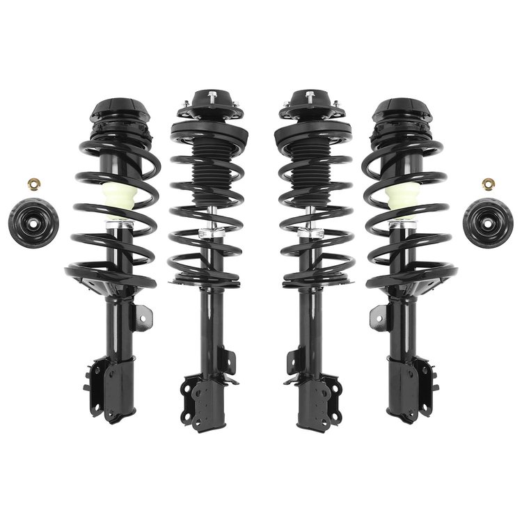 4-11423-15301-001 Front & Rear Suspension Strut & Coil Spring Assembly Kit Fits Select Suzuki Forenza, Suzuki Reno [Front & Rear