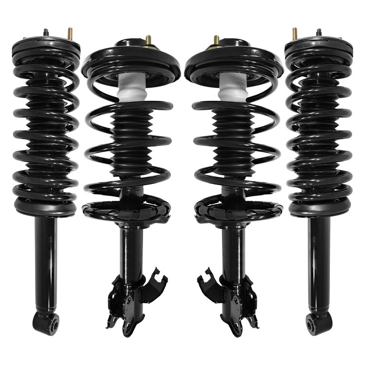 4-11431-15270-001 Front & Rear Suspension Strut & Coil Spring Assembly Kit Fits Select Nissan Maxima, Infiniti I30 [Front & Rear