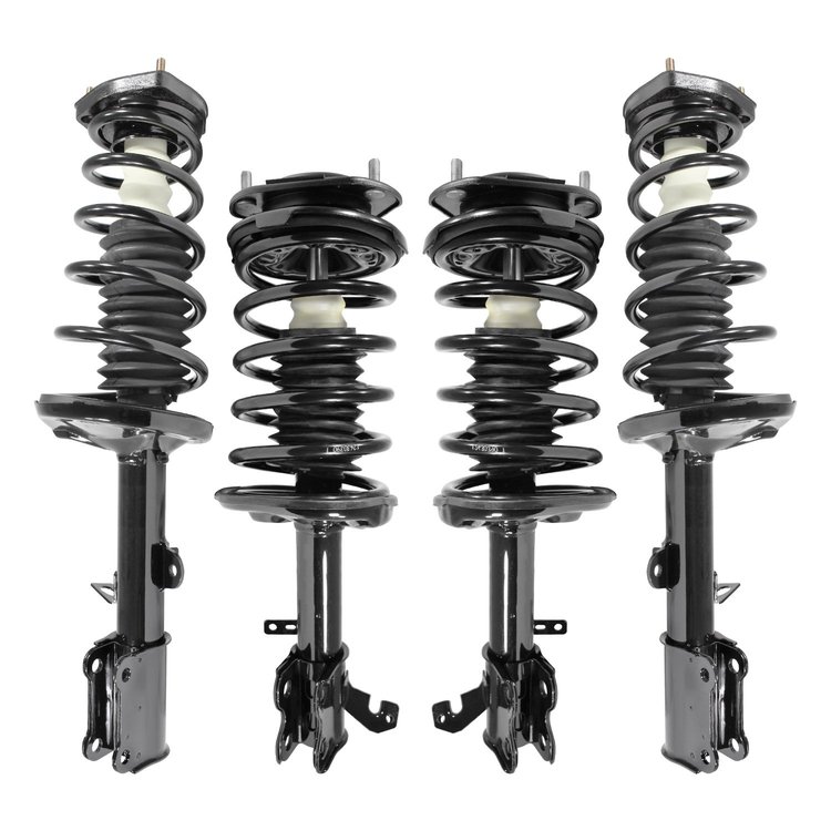4-11441-15051-001 Front & Rear Suspension Strut & Coil Spring Assembly Kit Fits Select Geo Prizm [Front & Rear]