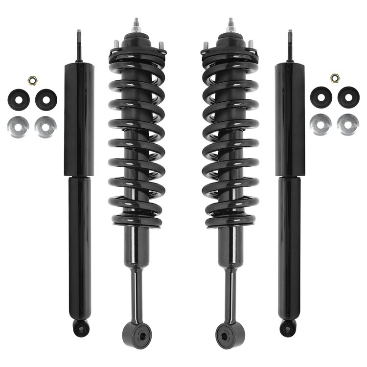 4-11563-254070-001 Front & Rear Suspension Strut & Coil Spring Assembly Fits Select Toyota Tacoma [Front & Rear]