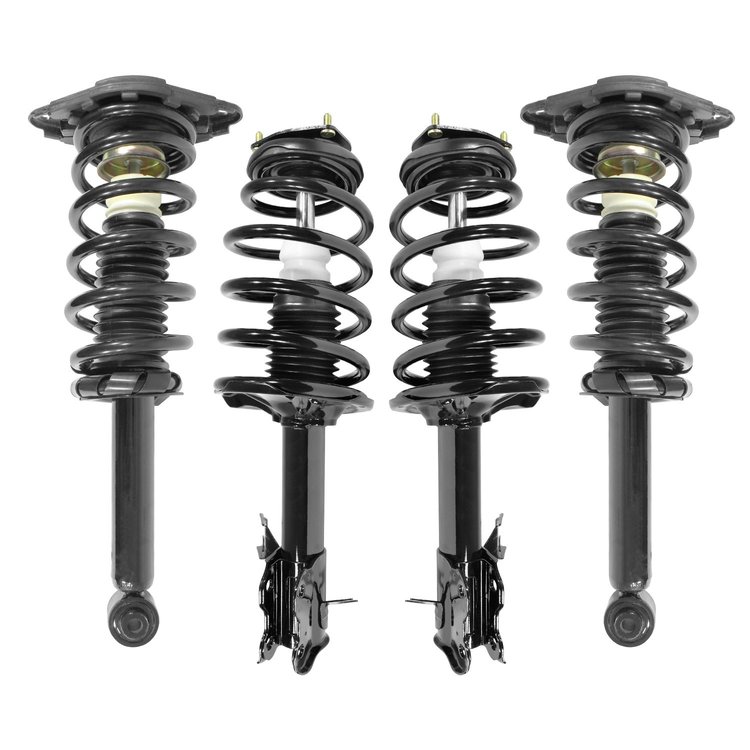 4-11571-15350-001 Front & Rear Suspension Strut & Coil Spring Assembly Kit Fits Select Nissan Sentra [Front & Rear]