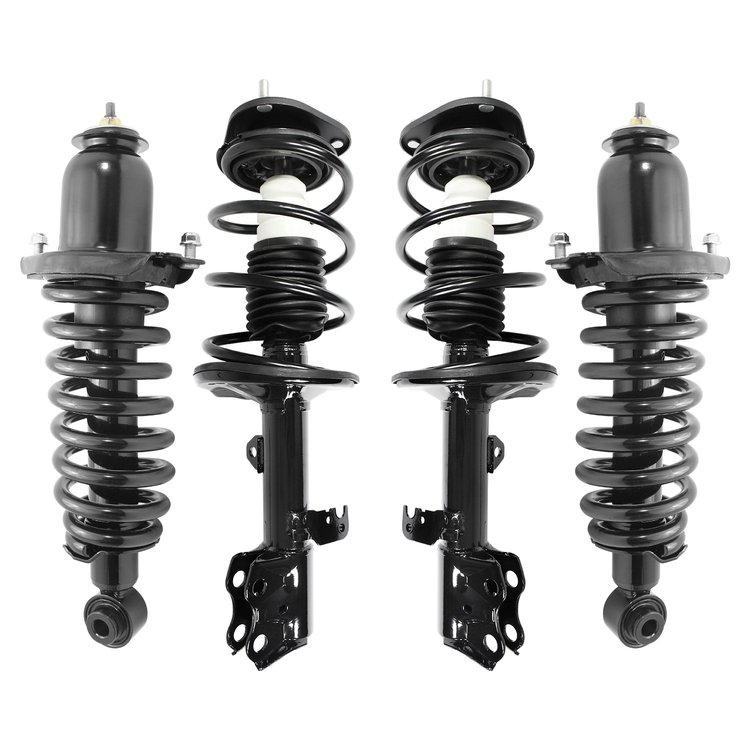 4-11573-15375-001 Front & Rear Suspension Strut & Coil Spring Assembly Kit Fits Select Pontiac Vibe, Toyota Matrix [Front & Rear