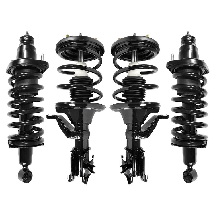 4-11631-15381-001 Front & Rear Suspension Strut & Coil Spring Assembly Kit Fits Select Honda Civic [Front & Rear]