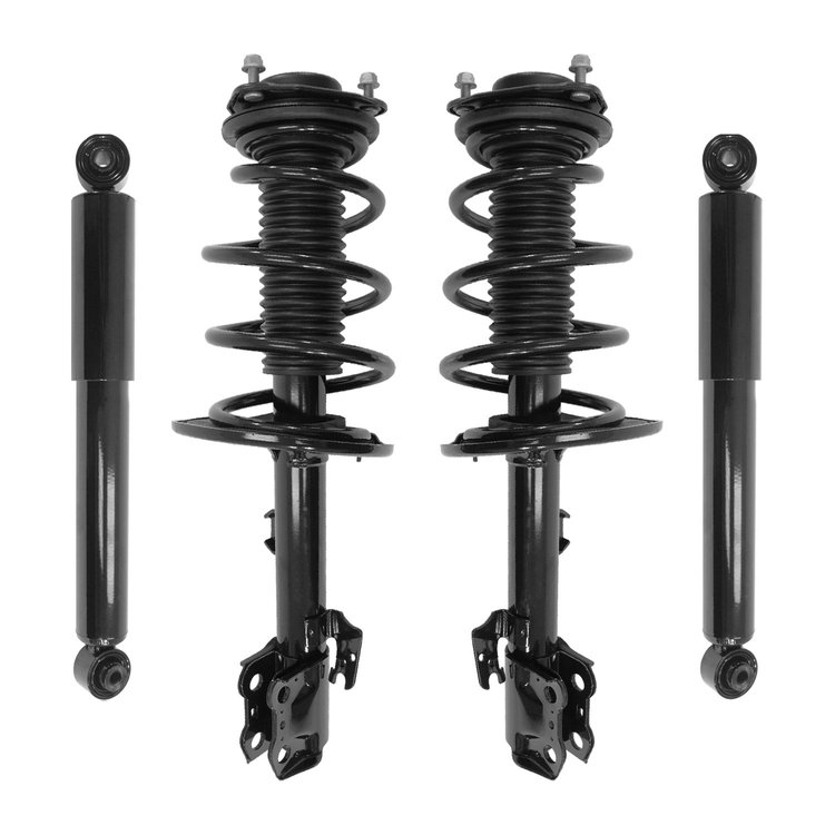4-11647-253090-001 Front & Rear Complete Strut Assembly Shock Absorber Kit Fits Select Toyota Highlander [Front & Rear]