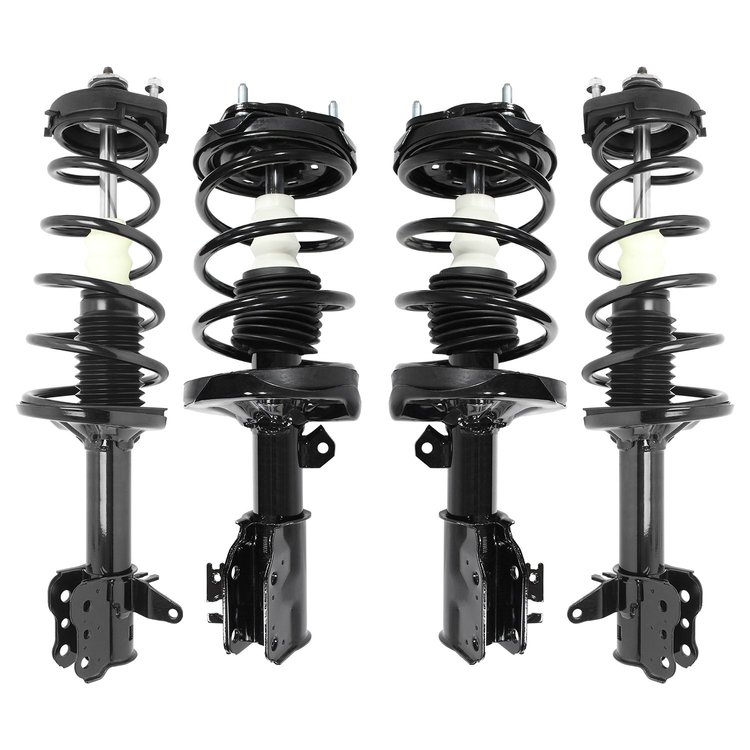 4-11685-15171-001 Front & Rear Suspension Strut & Coil Spring Assembly Kit Fits Select Mazda Protege, Mazda Protege5 [Front & Re
