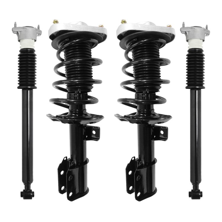 4-11810-254870-001 Front & Rear Suspension Strut & Coil Spring Assembly Fits Select Mercedes-Benz [Front & Rear]