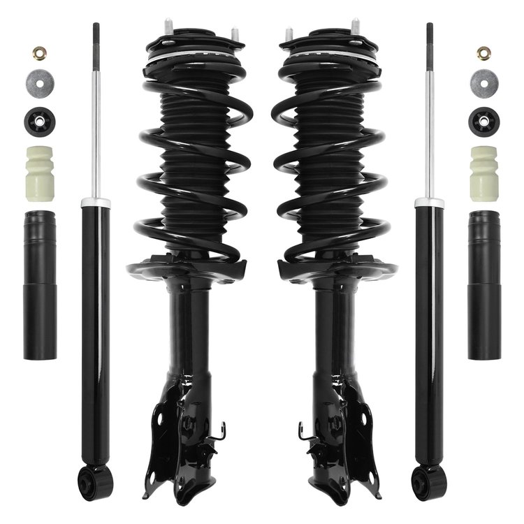 4-11813-253040-001 Front & Rear Suspension Strut & Coil Spring Assembly Fits Select Honda Civic [Front & Rear]