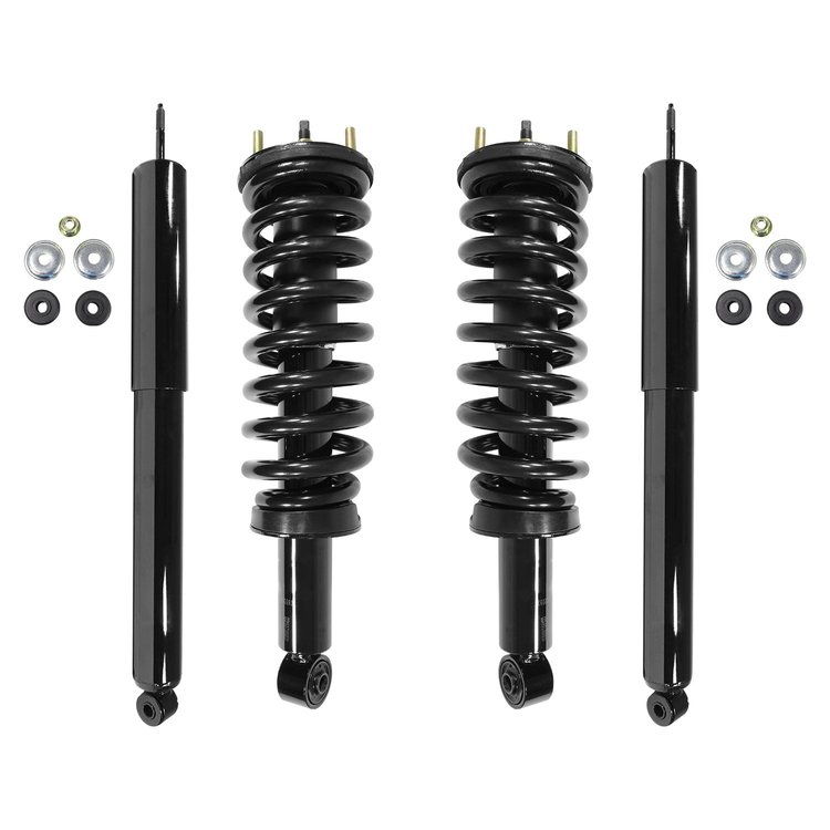 4-11931-254800-001 Front & Rear Suspension Strut & Coil Spring Assembly Fits Select Toyota Tundra [Front & Rear]