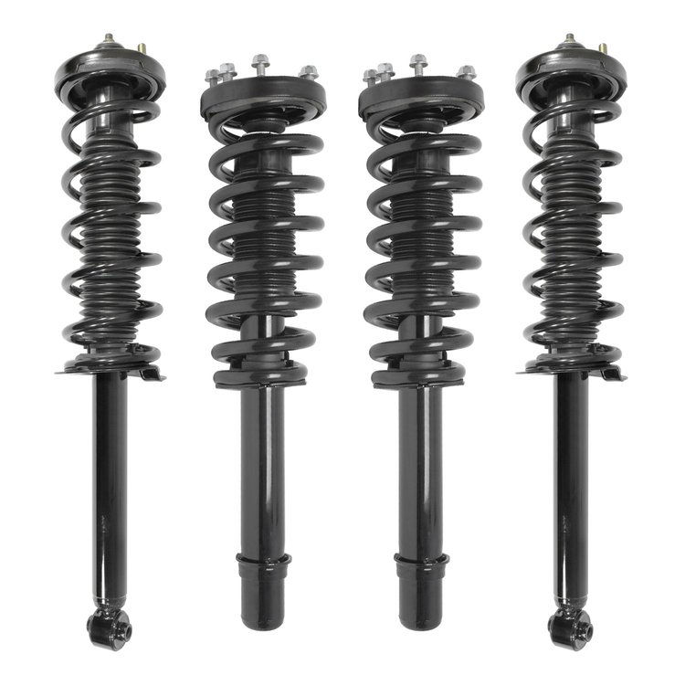 4-11940-15050-001 Front & Rear Suspension Strut & Coil Spring Assembly Kit Fits Select Acura TL [Front & Rear]