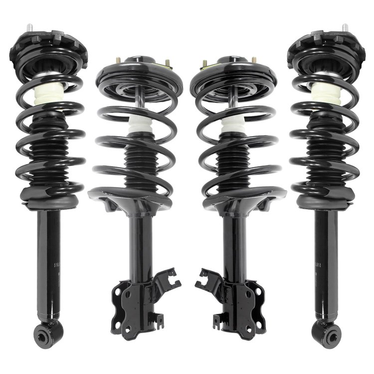 4-11941-15430-001 Front & Rear Suspension Strut & Coil Spring Assembly Kit Fits Select Nissan Maxima, Infiniti I30 [Front & Rear