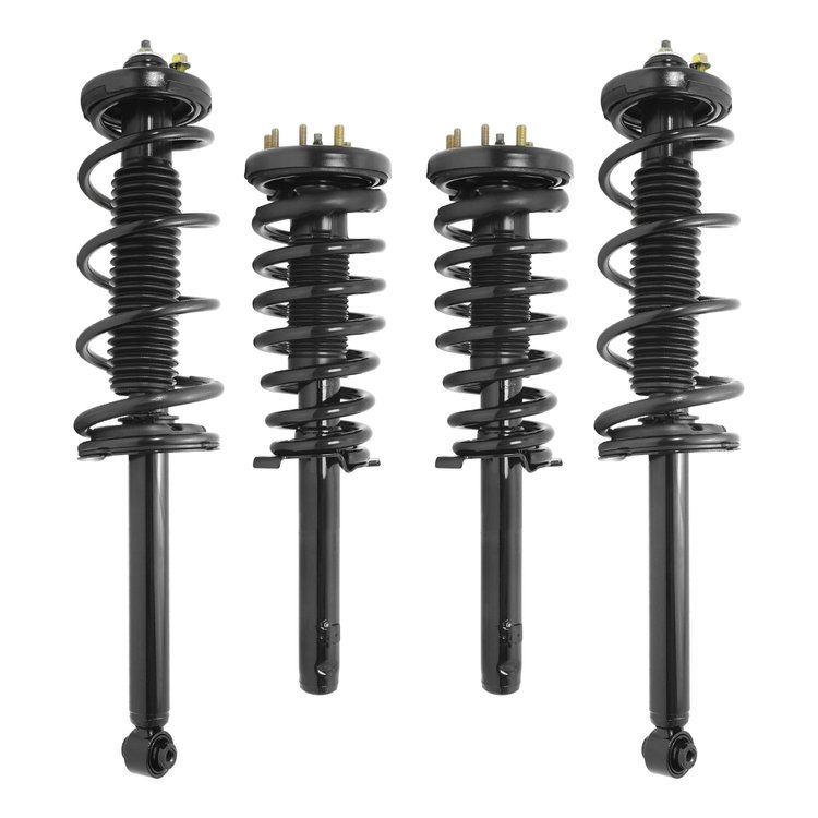 4-11951-15100-001 Front & Rear Suspension Strut & Coil Spring Assembly Kit Fits Select Acura TL [Front & Rear]