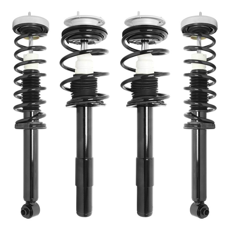4-11960-15551-001 Front & Rear Suspension Strut & Coil Spring Assembly Kit Fits Select BMW 525i, BMW 528i, BMW 530i, BMW 535i [F