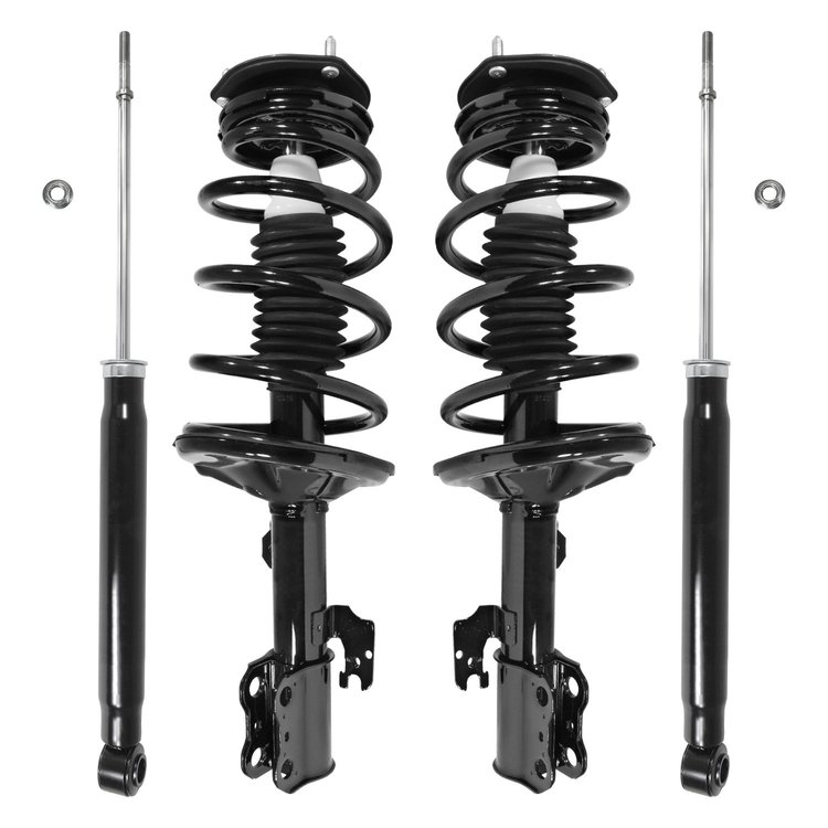 4-11991-254040-001 Front & Rear Suspension Strut & Coil Spring Assembly Fits Select Toyota Sienna [Front & Rear]
