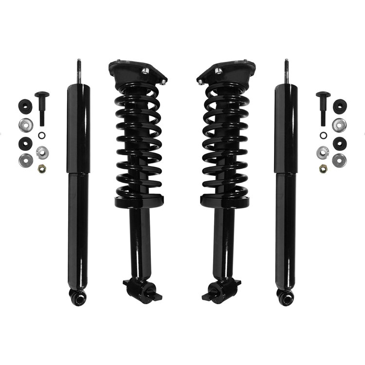 411993253610 Front and Rear Strut and Coil Spring Assembly Kit Fits Select GM Models