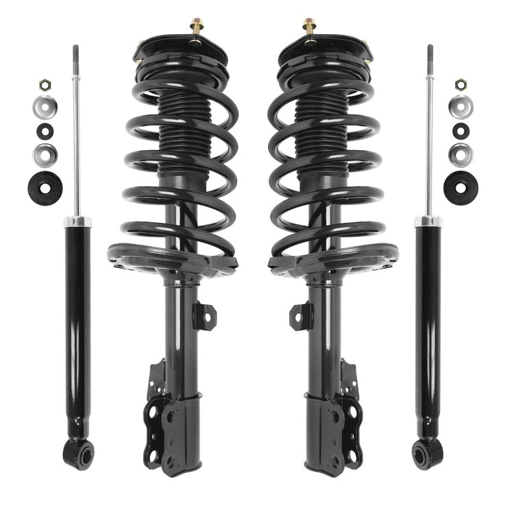 4-11997-254050-001 Front & Rear Suspension Strut & Coil Spring Assembly Fits Select Toyota Sienna [Front & Rear]