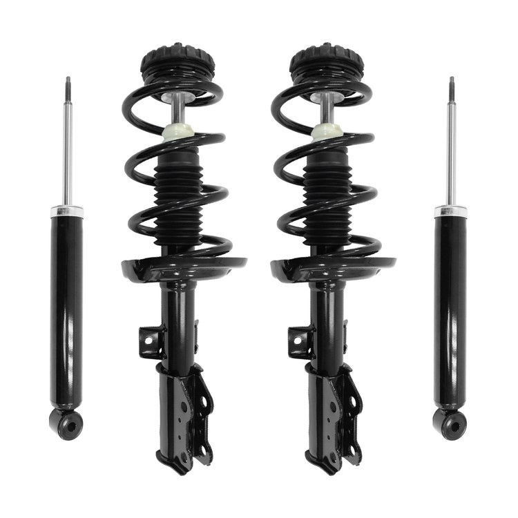 4-13310-251350-001 Front & Rear Complete Strut Assembly Shock Absorber Kit Fits Select Cadillac SRX [Front & Rear]