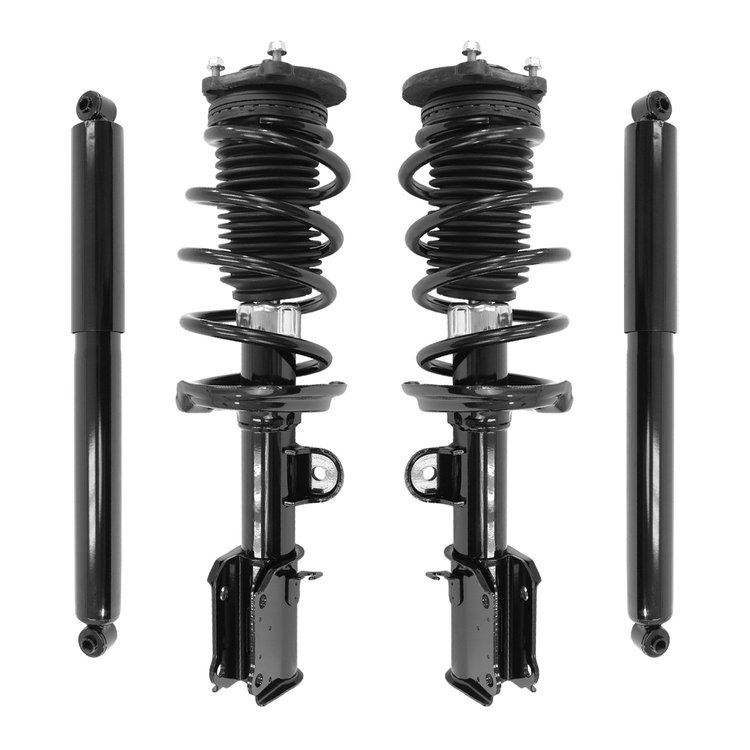 4-13423-253380-001 Front & Rear Complete Strut Assembly Shock Absorber Kit Fits Select Ram ProMaster City [Front & Rear]