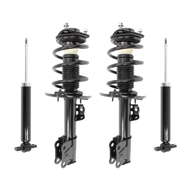 4-13540-252250-001 Front & Rear Complete Strut Assembly Shock Absorber Kit Fits Select Ford Mustang [Front & Rear]