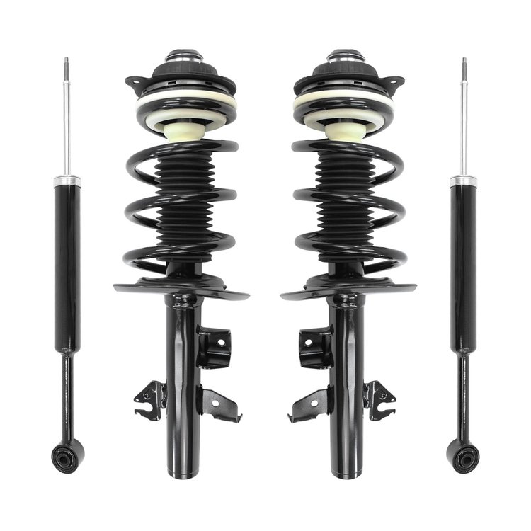 4-13613-253390-001 Front & Rear Complete Strut Assembly Shock Absorber Kit Fits Select Jeep Cherokee [Front & Rear]