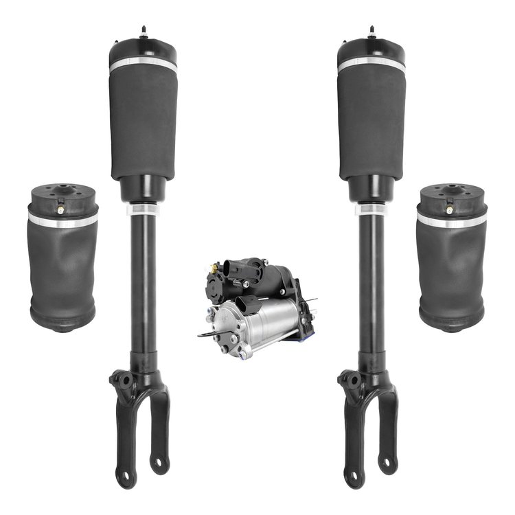 4-18-112900-4 Front & Rear Non-Electronic Suspension Air Strut Assembly Air Spring Kit Fits Select Mercedes-Benz [Front & Rear]
