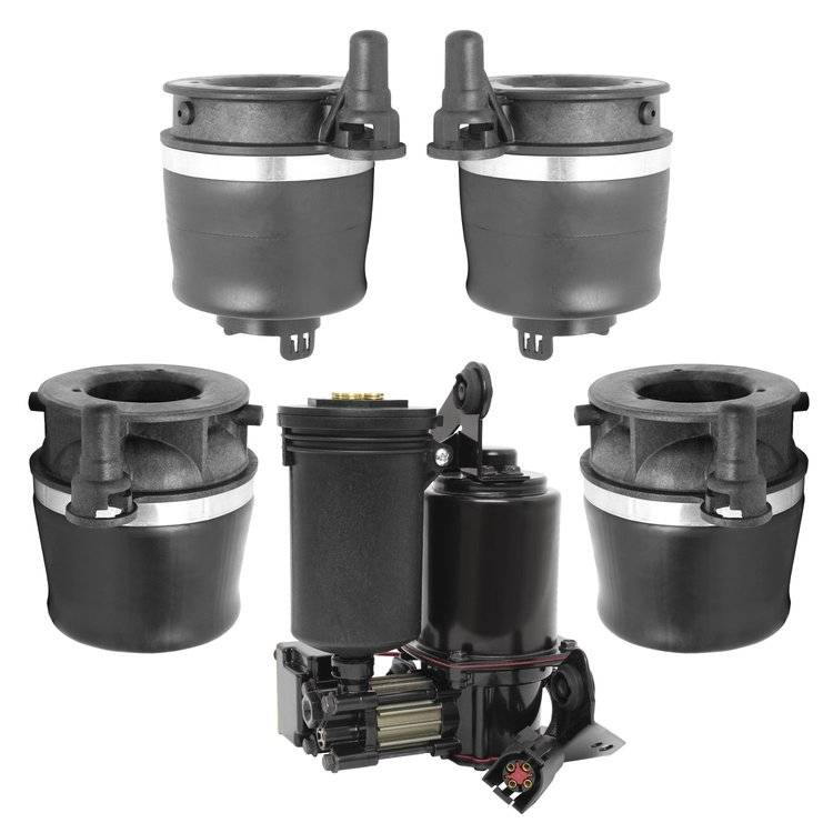 4KC-15-560000 Front & Rear Suspension Air Spring Kit Fits Select Ford Expedition, Lincoln Navigator [Front/Rear]