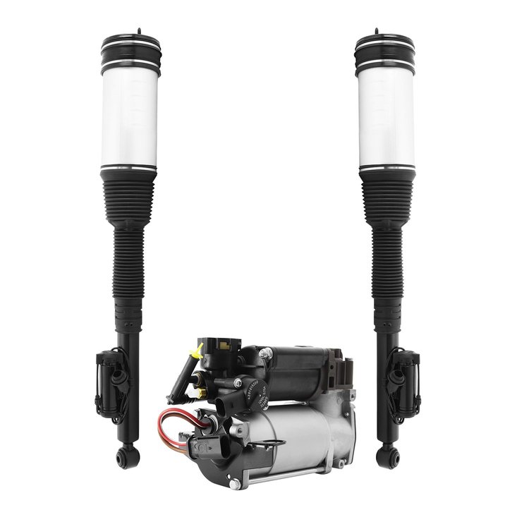 2C-28-513400-20-013404 Rear Electronic Suspension Air Strut Set, Includes Air Suspension Compressor Fits Select Mercedes-Benz [R