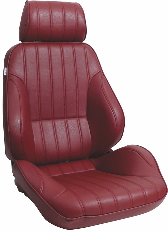 80-1000-58R Rally Recliner Seat, Right/Passenger Side, Red Vinyl