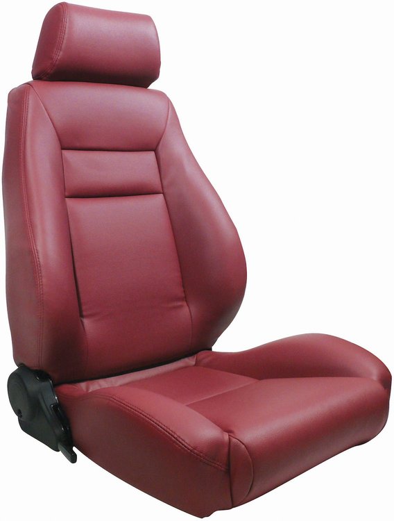 80-1100-56R Elite Recliner Seat, Right/Passenger Side, Maroon Vinyl
