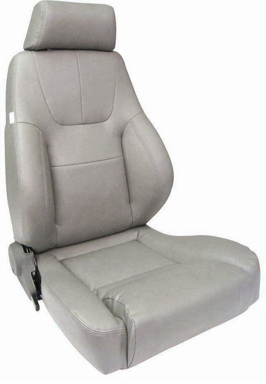 80-1200-52R Elite Lumbar Recliner Seat, Right/Passenger Side, Grey Vinyl