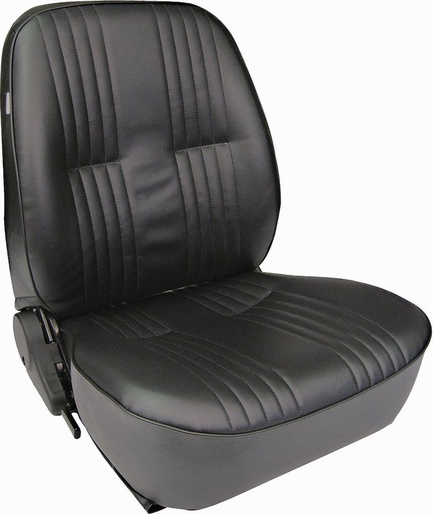 80-1400-51R Pro90 Lowback Recliner Seat, Right/Passenger Side, Black Vinyl
