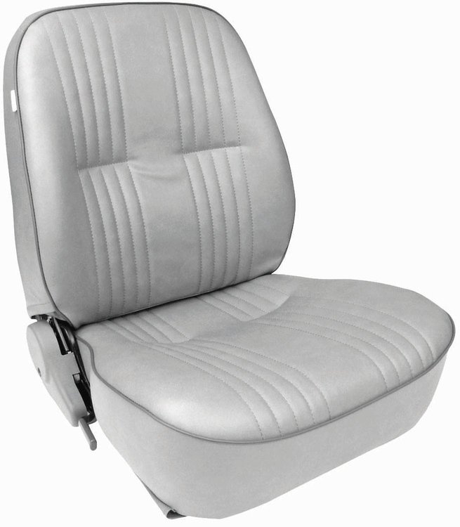 80-1400-52L Pro90 Lowback Recliner Seat, Left/Driver Side, Grey Vinyl