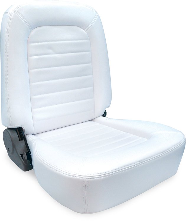 80-1550-53R Classic Lowback Recliner Seat, Right/Passenger Side, White Vinyl