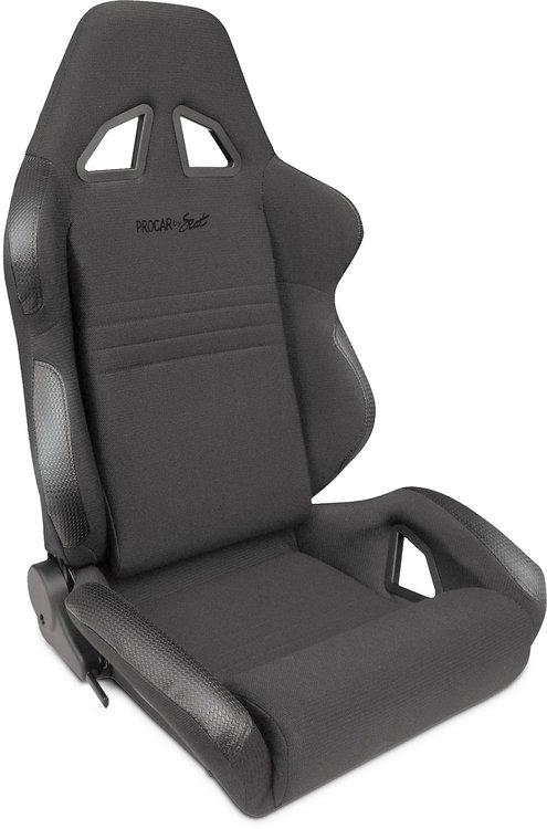 80-1600-61R Rave Recliner Seat, Right/Passenger Side, Black Velour