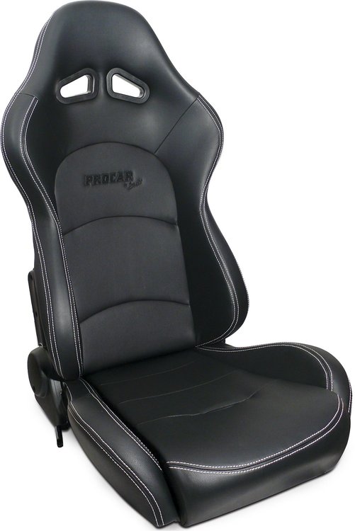 80-1616-51L Evolution Recliner Seat, Left/Driver Side, Black Vinyl