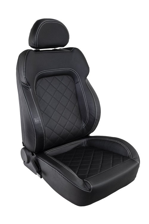 80-1680-51R Touring Recliner Seat, Right/Passenger Side, Black Vinyl