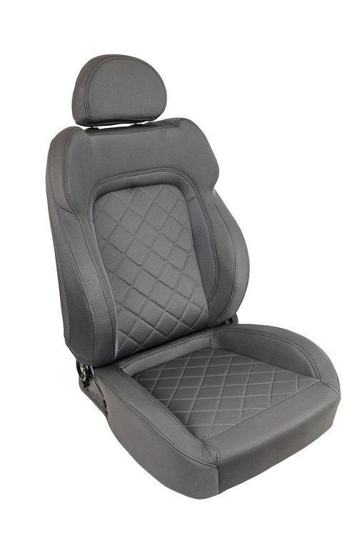 80-1680-62R Touring Recliner Seat, Right/Passenger Side, Grey Velour