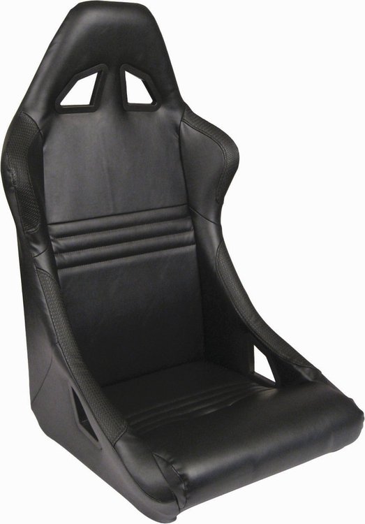 80-1700-51R Xtreme Fixed-Back Seat, Black Vinyl