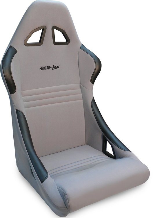 80-1700-62R Xtreme Fixed-Back Seat, Grey Velour