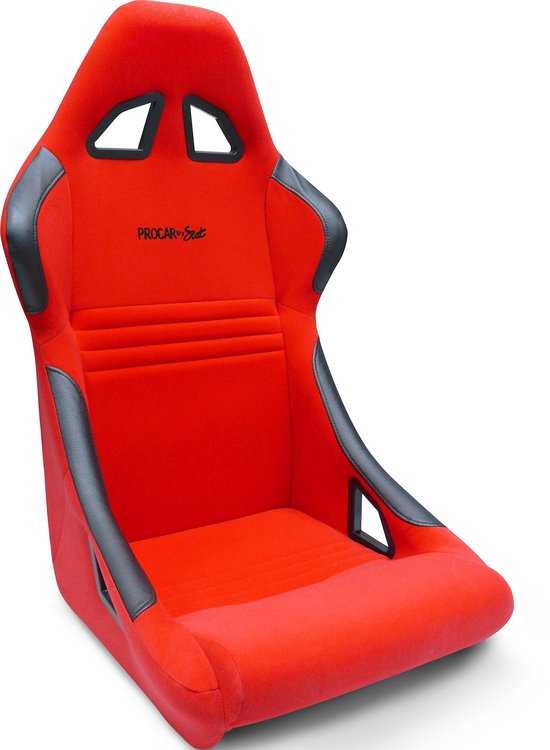 80-1700-64R Xtreme Fixed-Back Seat, Red Velour