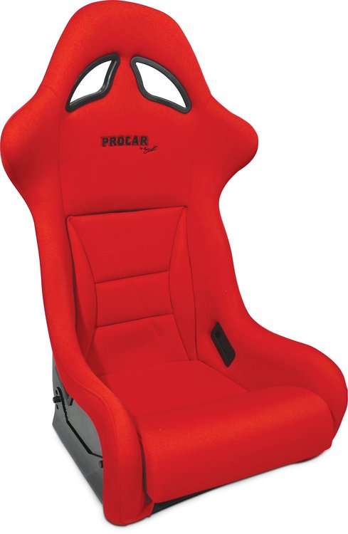 80-1780-64 Drifter Fixed-Back Seat, Red Velour