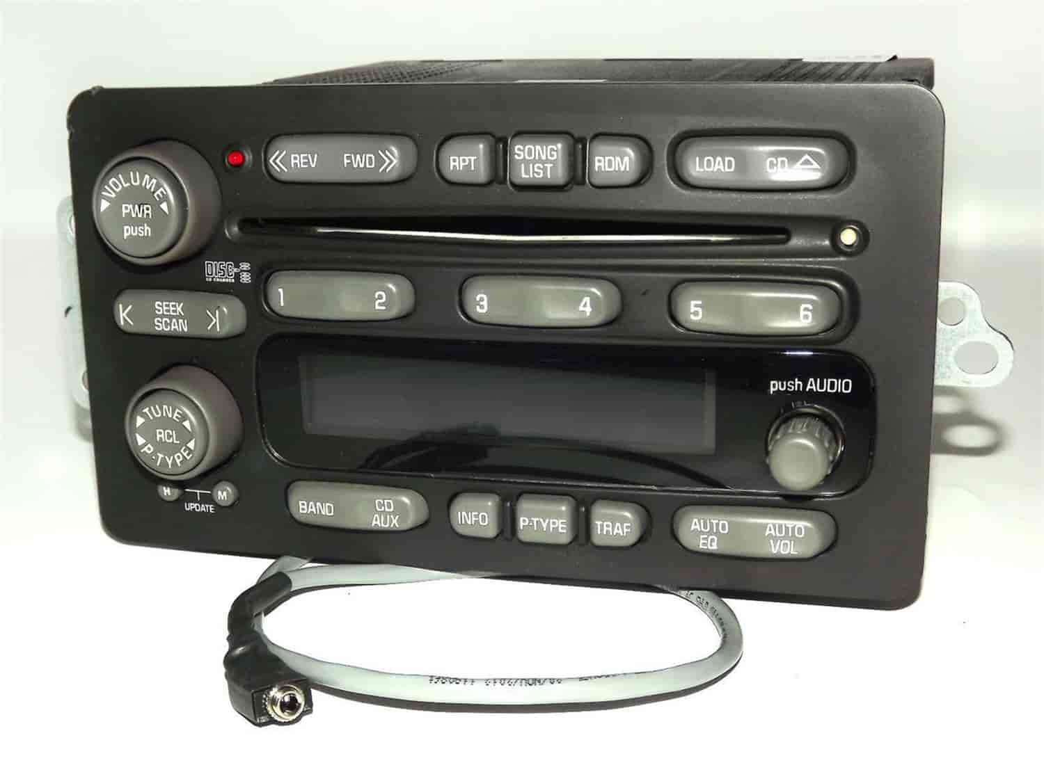 Replacement Radio w/Auxiliary Input for 2004-2005 Pontiac Aztek