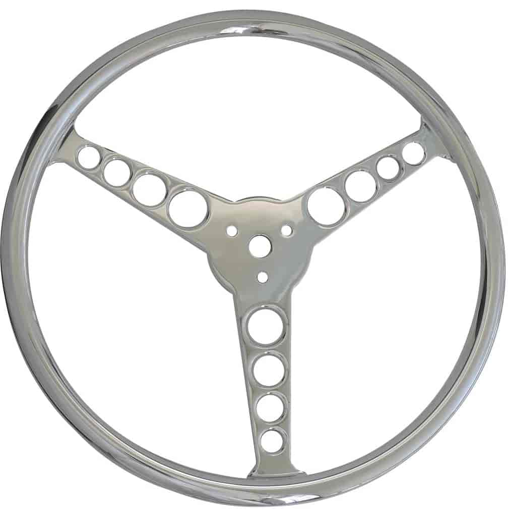 Classic 14 in. Aluminum Steering Wheel [Machined Finish]