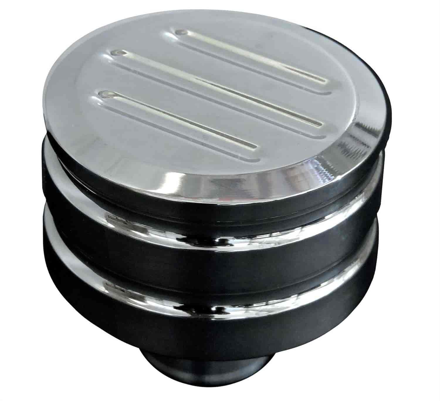 Round Valve Cover Breather for Polished/Ribbed