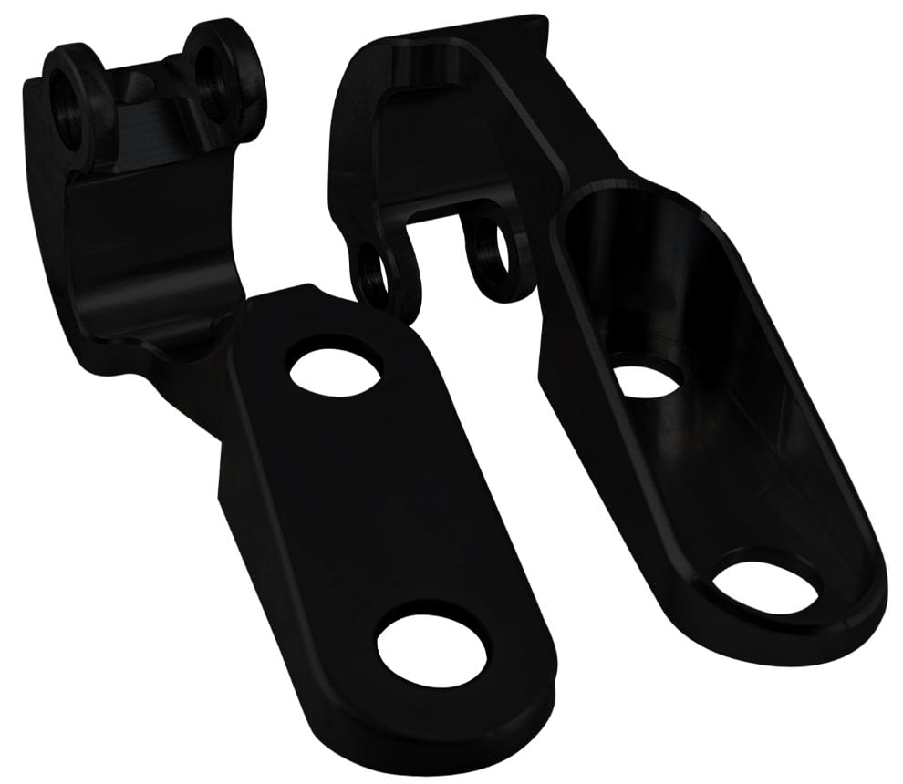 TH-7081CAM-B Aluminum Trunk Hinges for 1970-1981 Chevy Camaro [Black Anodized]