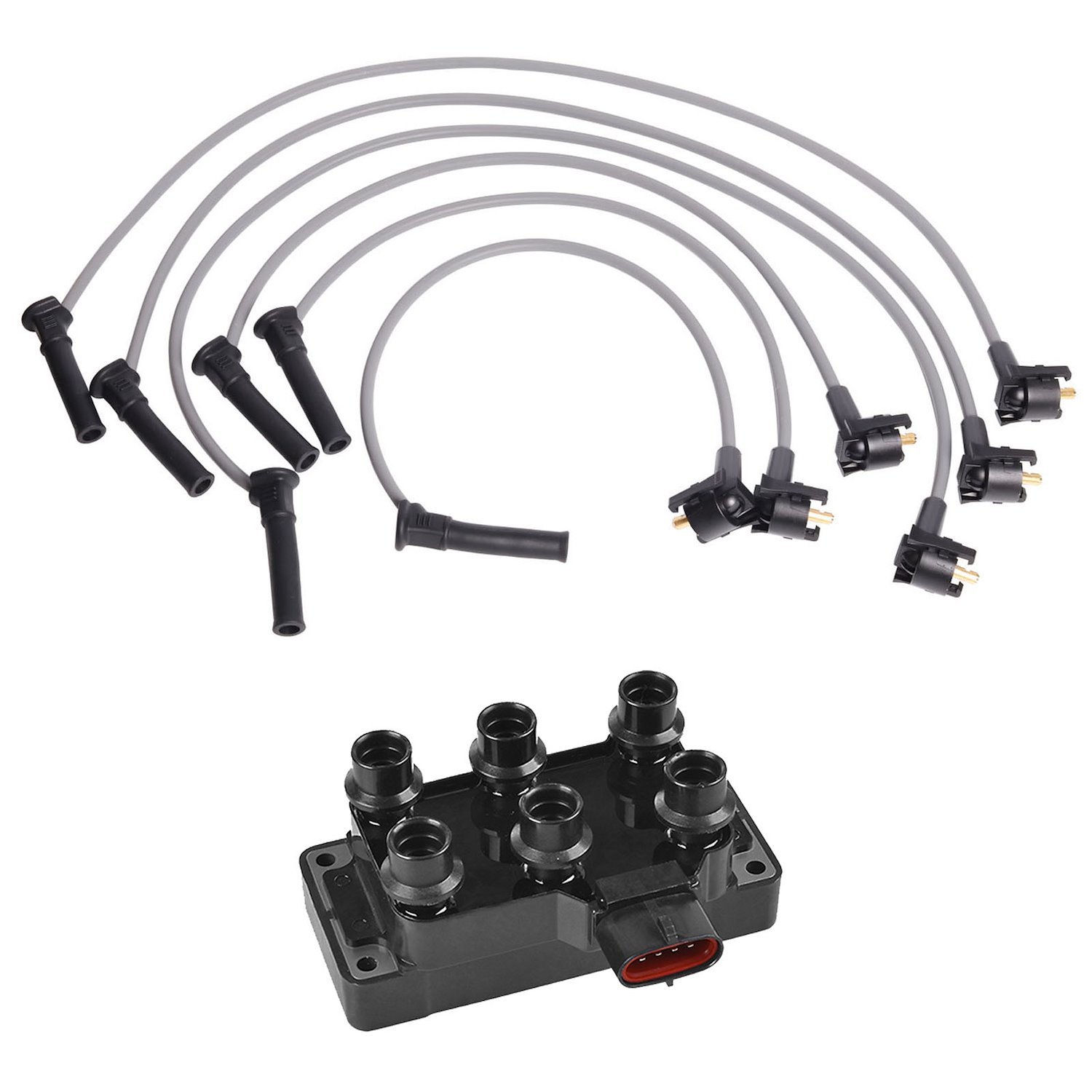 OE Replacement Ignition Coil and Spark Plug Kit, Ford Explorer 4.0/4.2L V6, Mercury B3000 4.0/4.2L V6